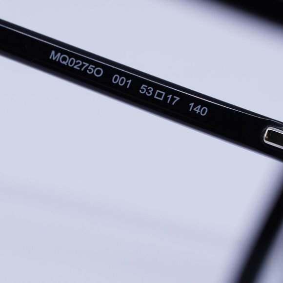 🕶️ New Alexander McQueen MQ0275O 001 Eyeglasses - Black Frame 53mm - Picture 7 of 9